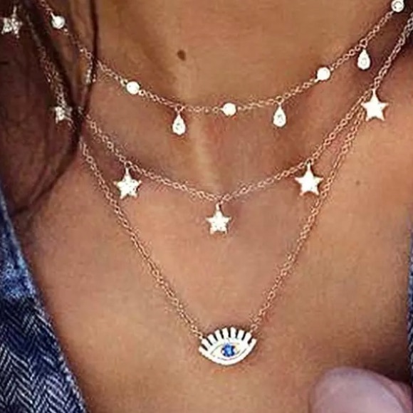 Bohemian Multilayer Pendant Necklace for Women - Picture 1 of 1